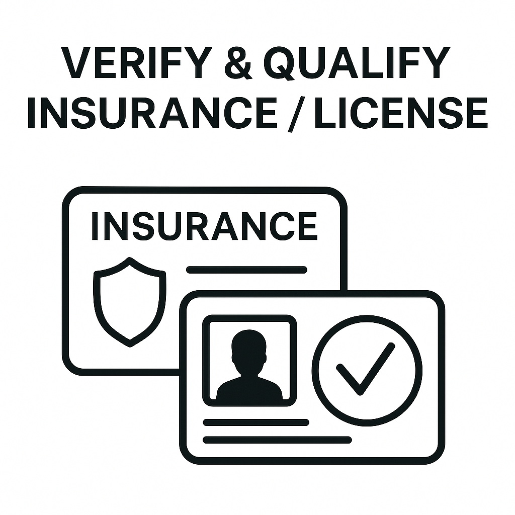 Verify & Qualify Insurance / License