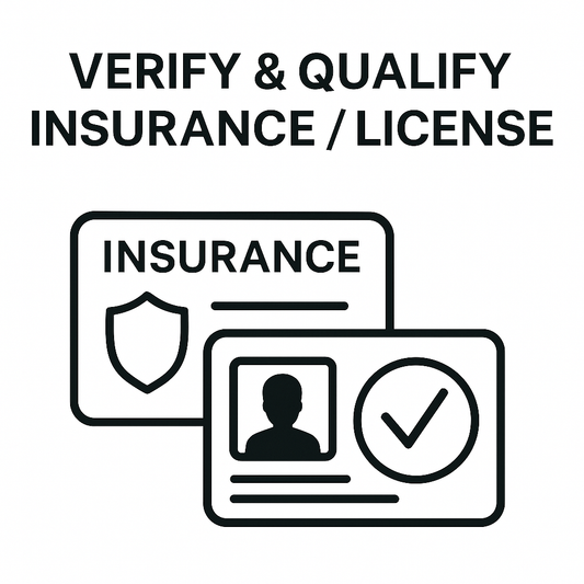 Verify & Qualify Insurance / License